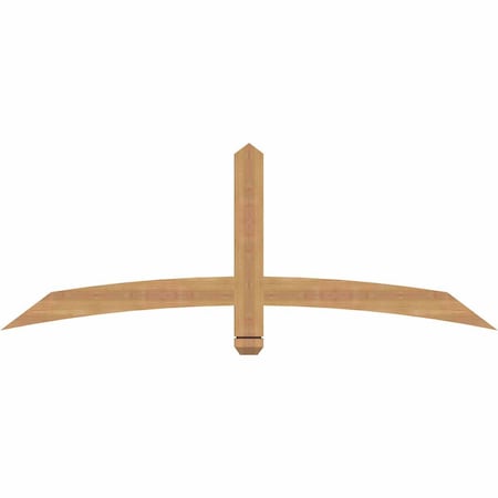 Ekena Millwork Bellingham Timber Gable Bracket, Western Red Cedar, 60"W x 22"H x 1 1/2"D x 3 1/2"F, 9/12 Pitch GBW060X22X0204BEL00SWR